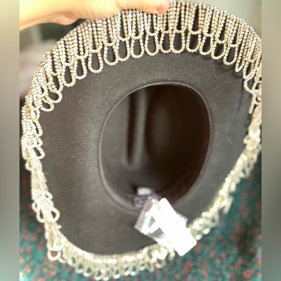 Wyeth x Todd Magill Cardi Rhinestone Fringe Cowboy Hat NWT — Editorial Statement main image 11